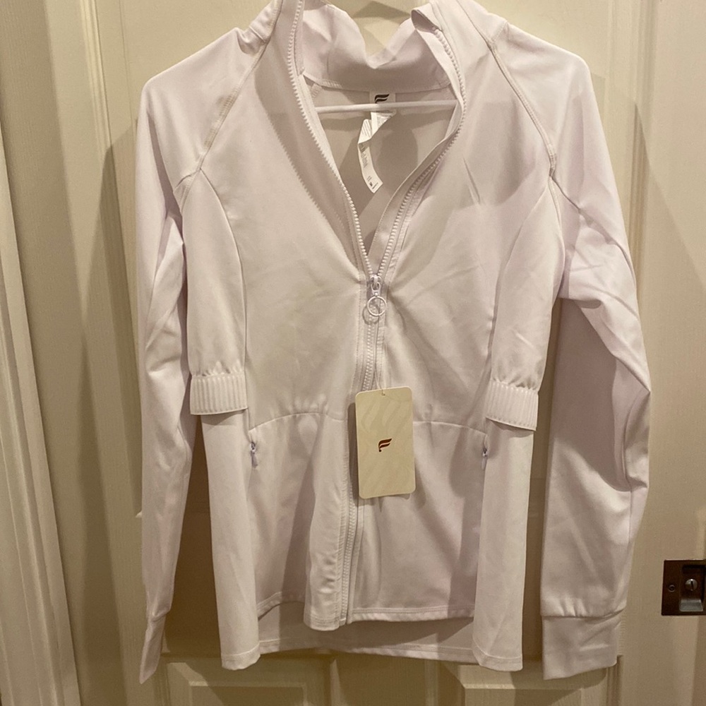 White trinity performance jacket